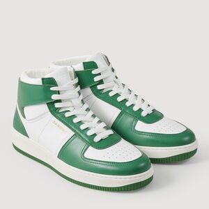 Sandro Leather High Top Sneakers (New in box)